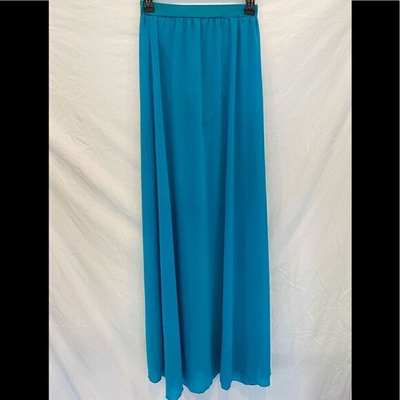 BLUE BALLET 🩰 LONG DANCE SKIRT SLITTED S - Picture 3 of 5